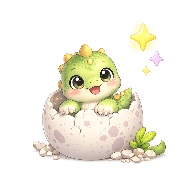 Baby Dino hatchling
