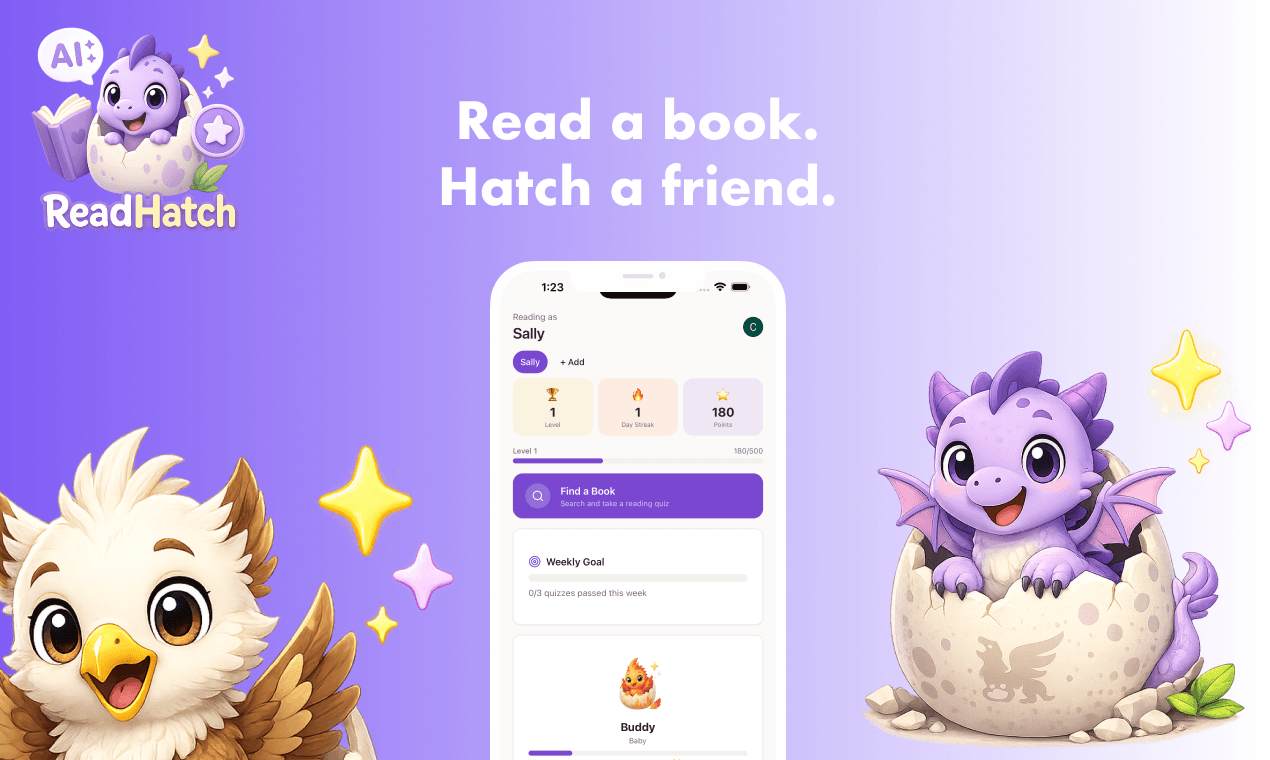 “Read a book. Hatch a friend.”